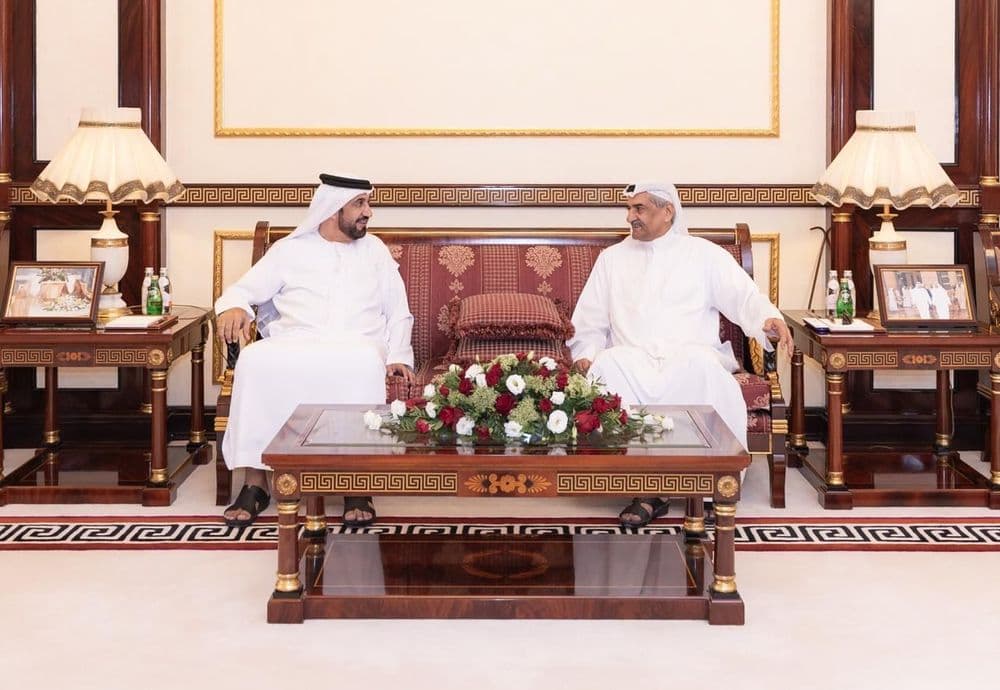 حاكم الفجيرة يستقبل رئيس البرلمان العربي ويؤكد على الجهود التي تدعم العمل المشترك